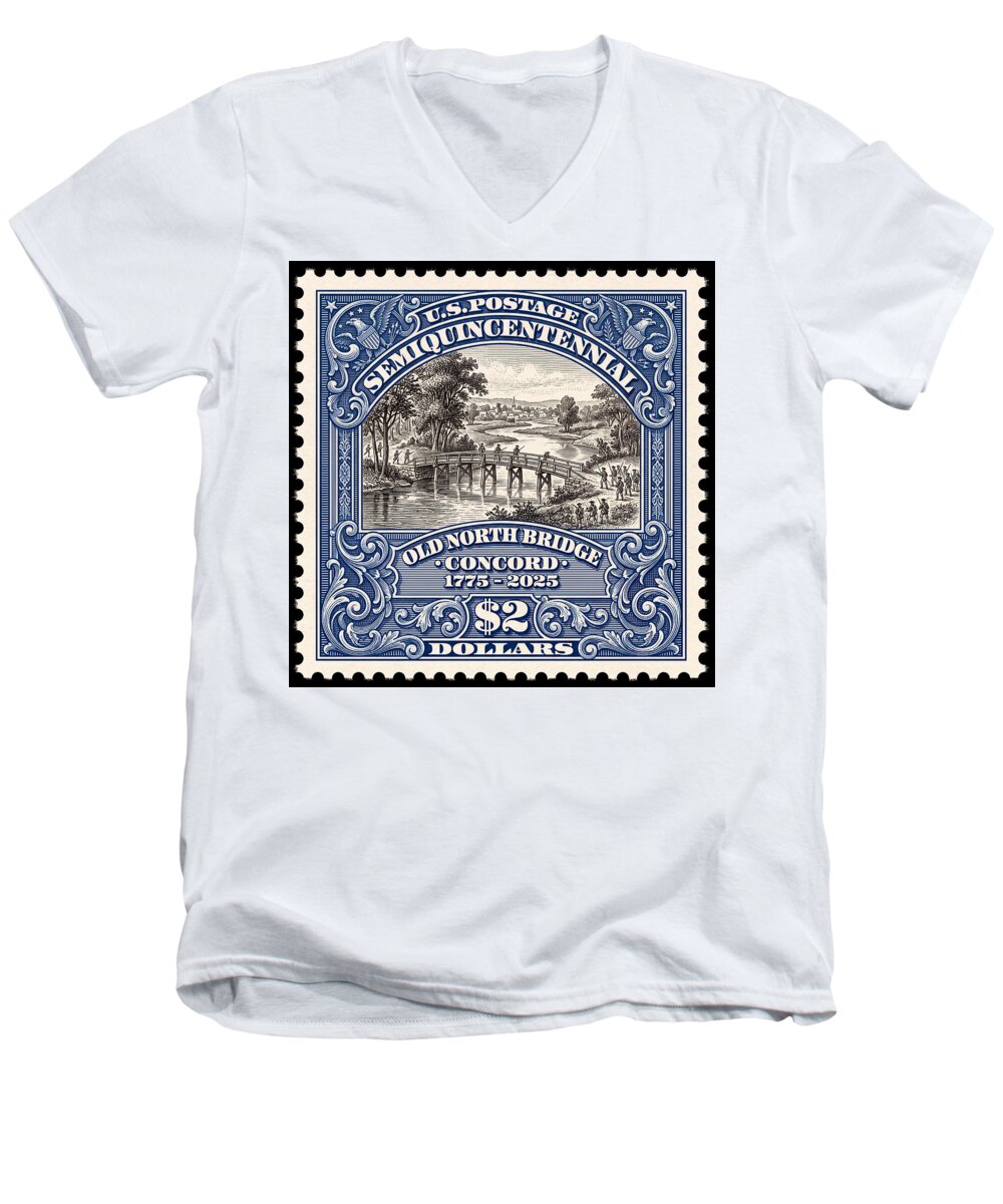 Battle of Concord $2 1 - Men's V-Neck T-Shirt