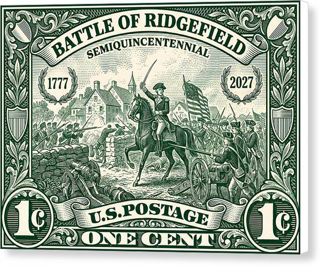 Battle of Ridgefield 1c 1 - Canvas Print