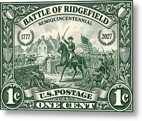 Battle of Ridgefield 1c 1 - Metal Print