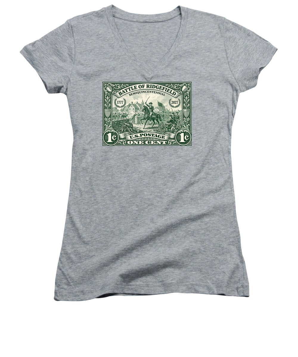 Battle of Ridgefield 1c 1 - Women's V-Neck
