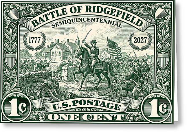 Battle of Ridgefield 1c 1 - Greeting Card