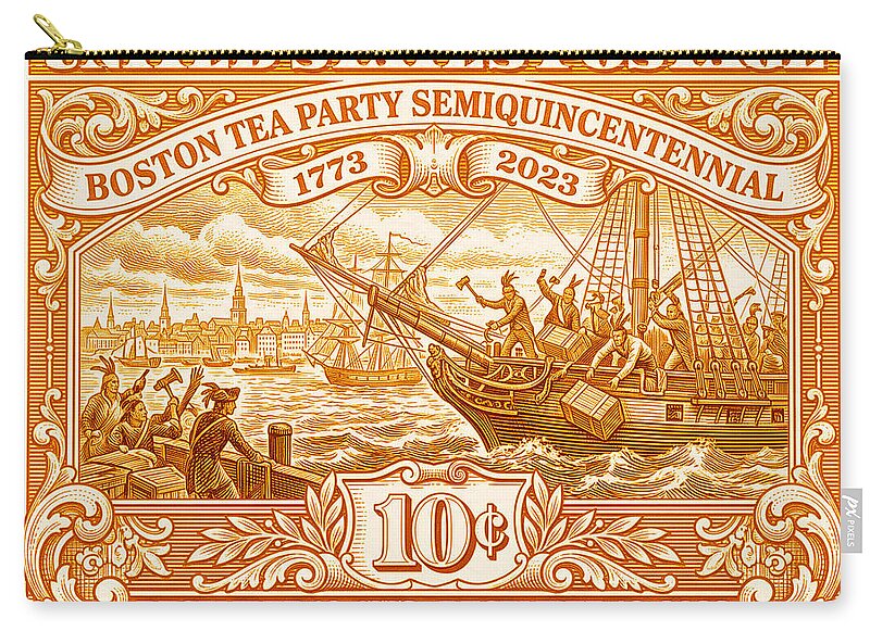 Boston Tea Party 10c 1 - Zip Pouch
