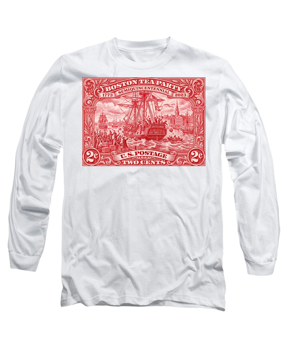 Boston Tea Party 2c 1 - Long Sleeve T-Shirt