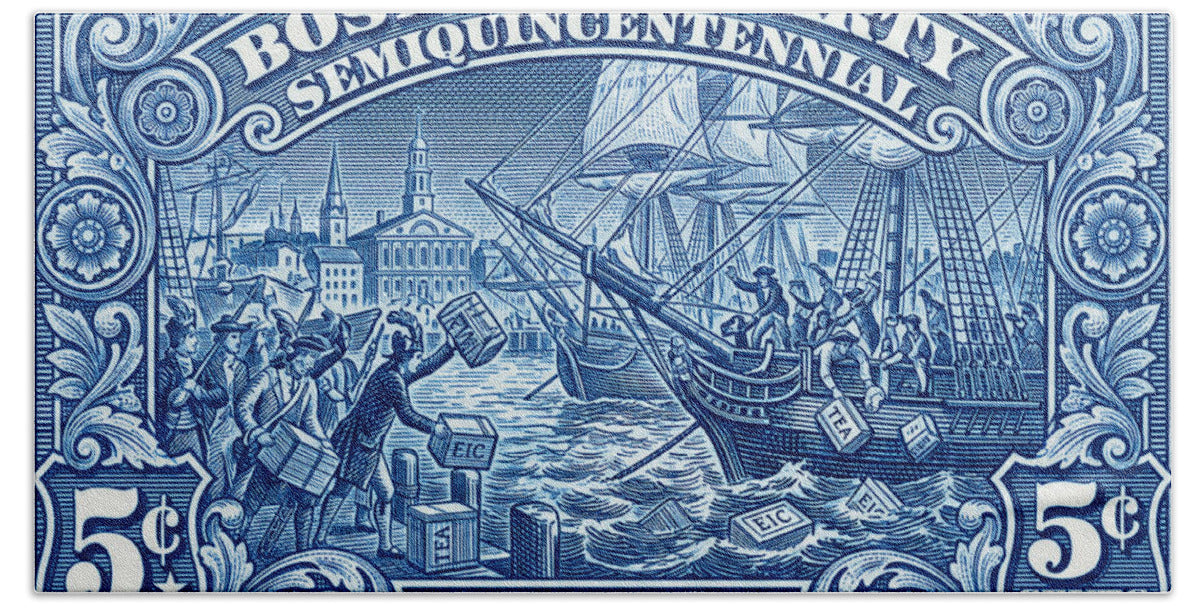 Boston Tea Party 5c 1 - Beach Towel