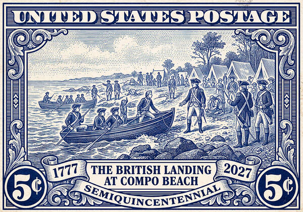 British Landing at Compo 5c 1 - Art Print