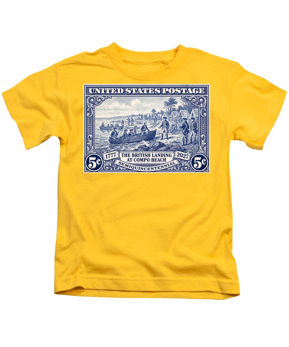 British Landing at Compo 5c 1 - Kids T-Shirt