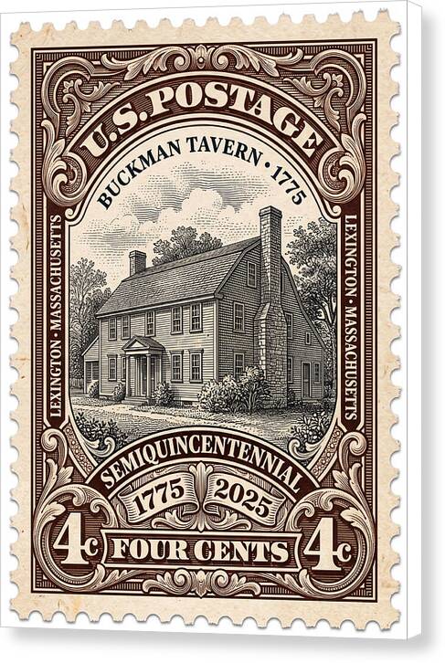 Buckman Tavern 4c 1 - Canvas Print