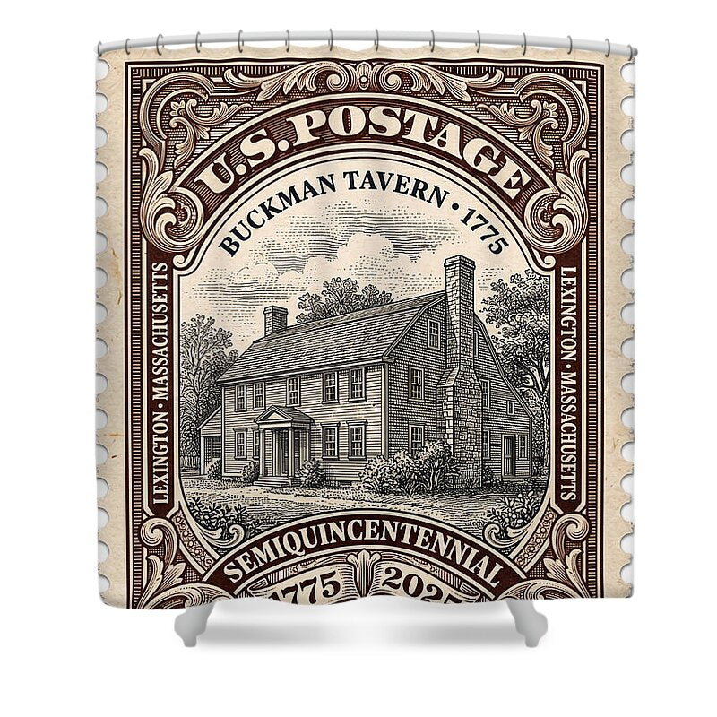 Buckman Tavern 4c 1 - Shower Curtain