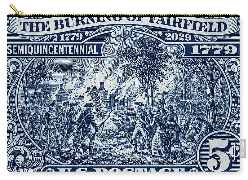 Burning of Fairfield 5c 1 - Zip Pouch
