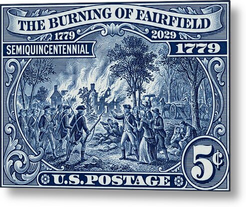 Burning of Fairfield 5c 1 - Metal Print