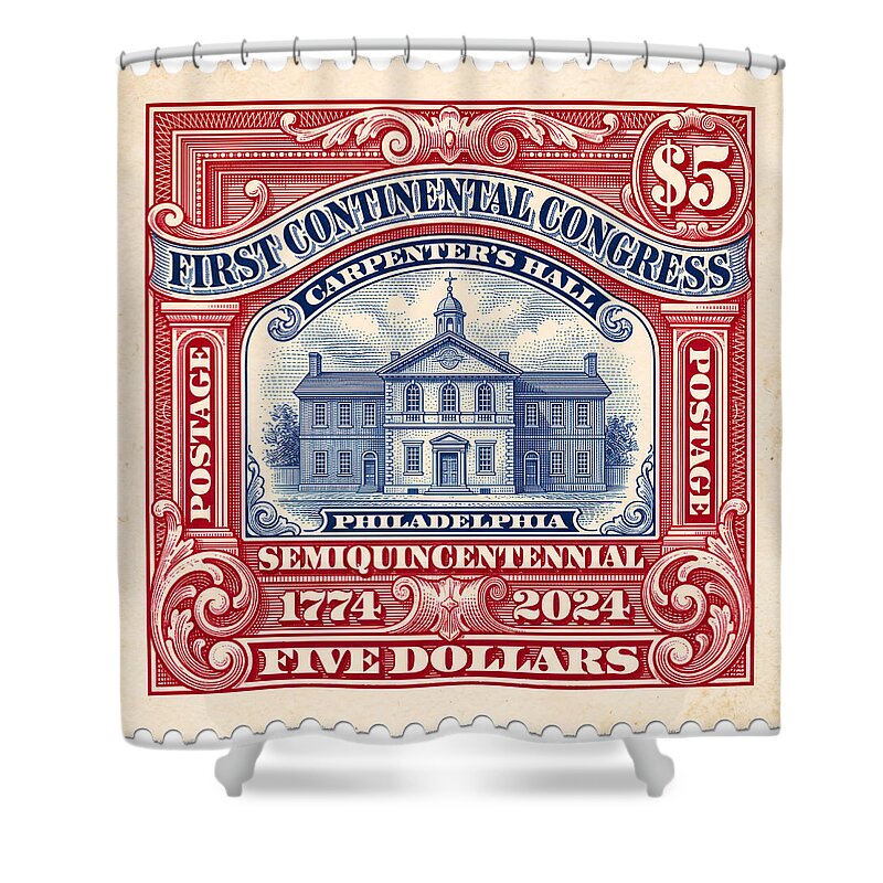 First Continental Congress $5 2 1 - Shower Curtain