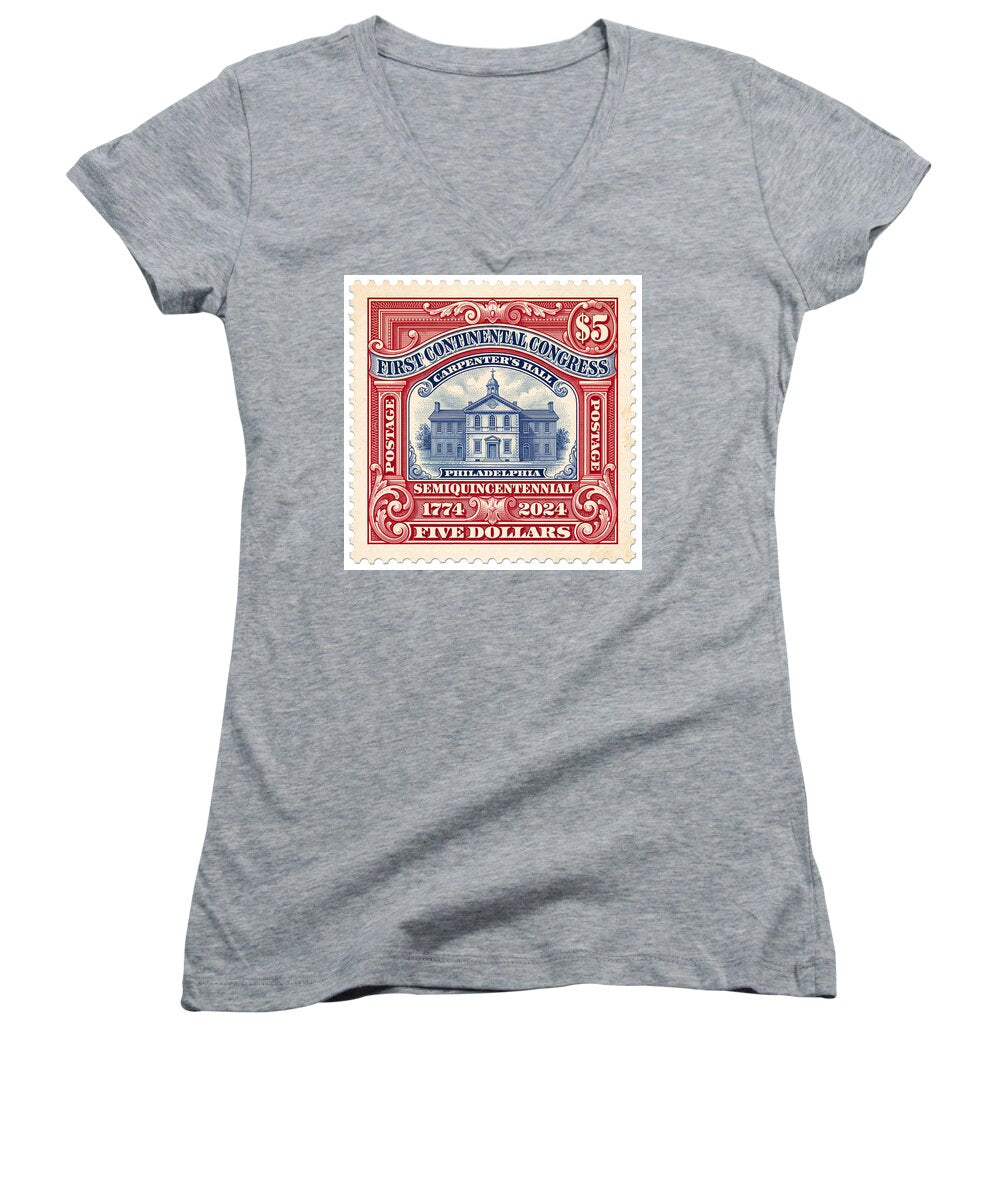 First Continental Congress $5 2 1 - Women's V-Neck