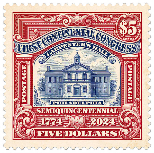 First Continental Congress $5 2 1 - Art Print
