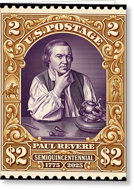 Paul Revere $2 1 - Greeting Card