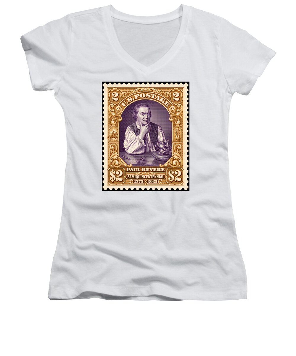 Paul Revere $2 1 - Women's V-Neck