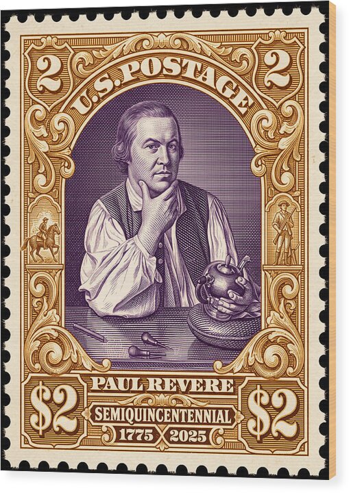 Paul Revere $2 1 - Wood Print