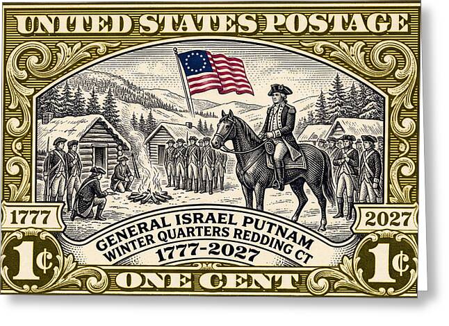 Putnam at Redding 1c 1 - Greeting Card