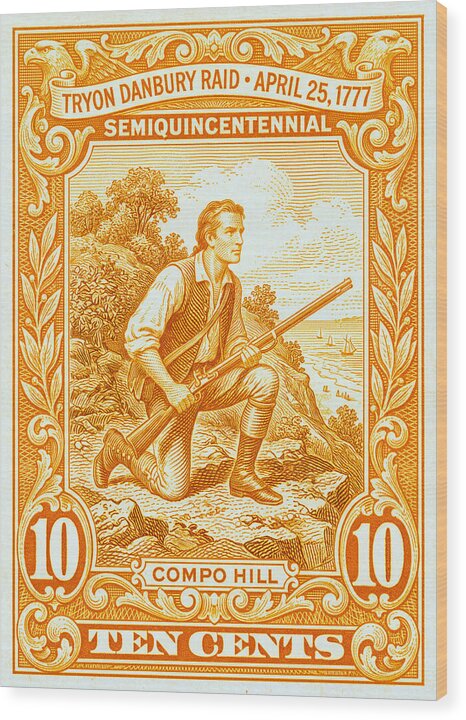 Tryon Danbury Raid 10c 1 - Wood Print