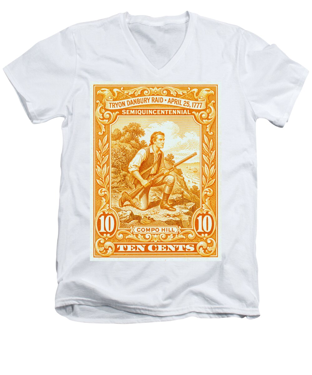 Tryon Danbury Raid 10c 1 - Men's V-Neck T-Shirt