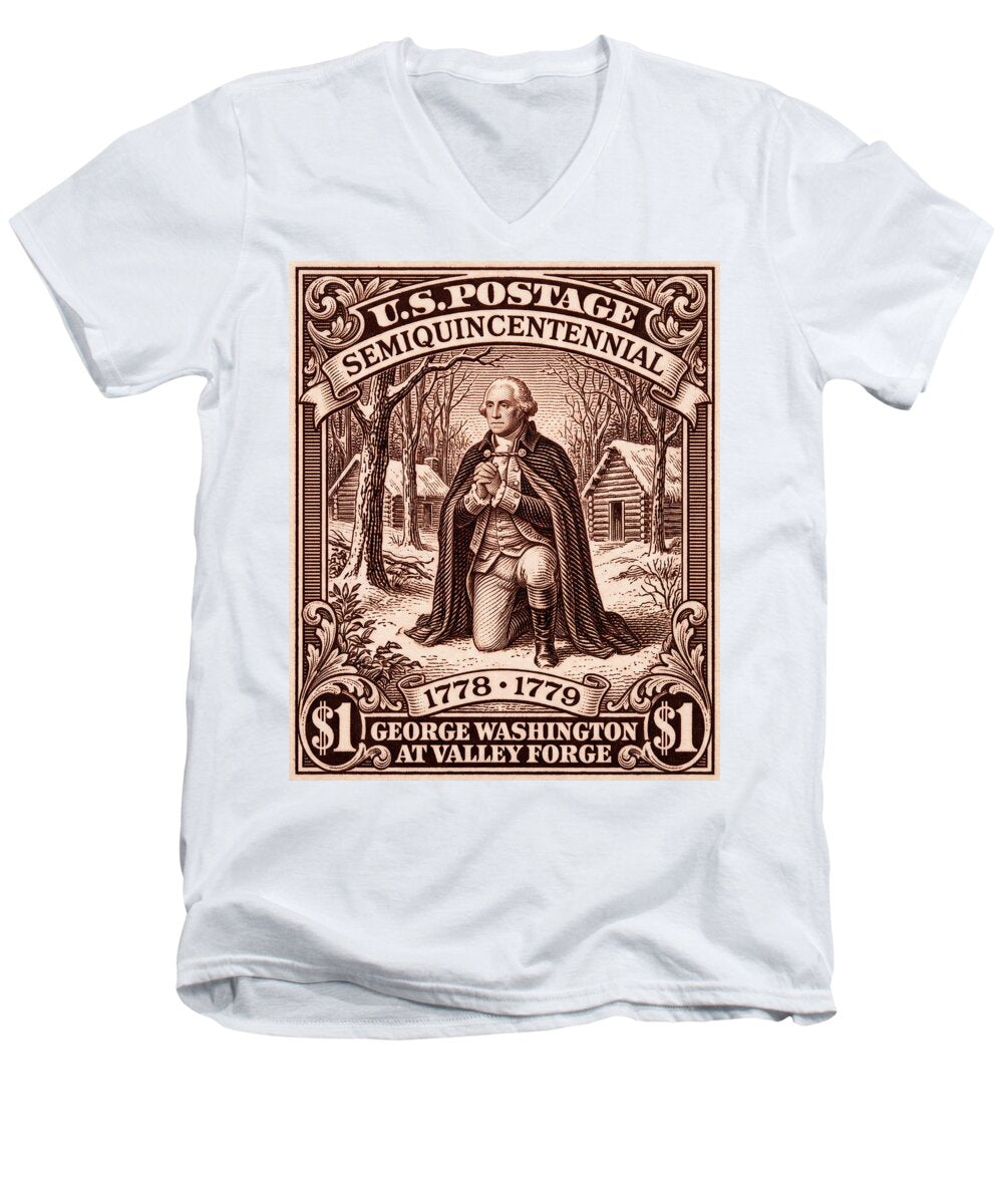 Valley Forge $1 2 - Men's V-Neck T-Shirt
