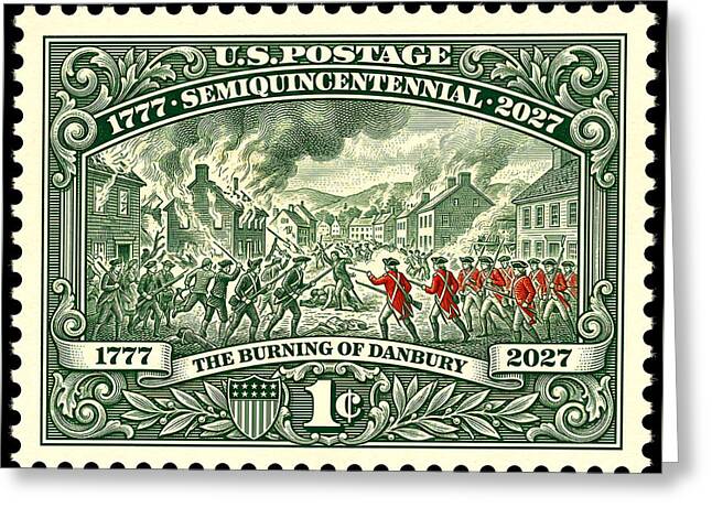 Burning of Danbury 1c - Greeting Card