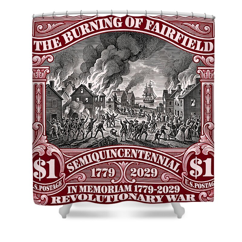 Burning of Fairfield $1 - Shower Curtain