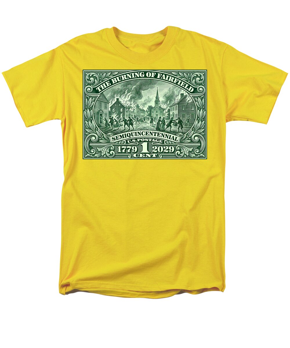 Burning of Fairfield 1c - Men's T-Shirt (Regular Fit)