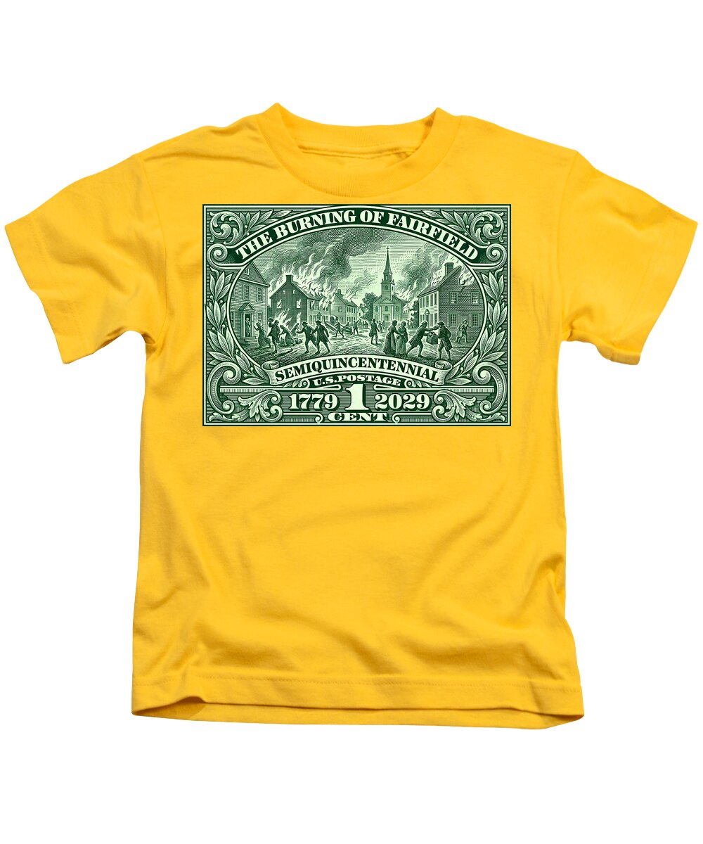 Burning of Fairfield 1c - Kids T-Shirt