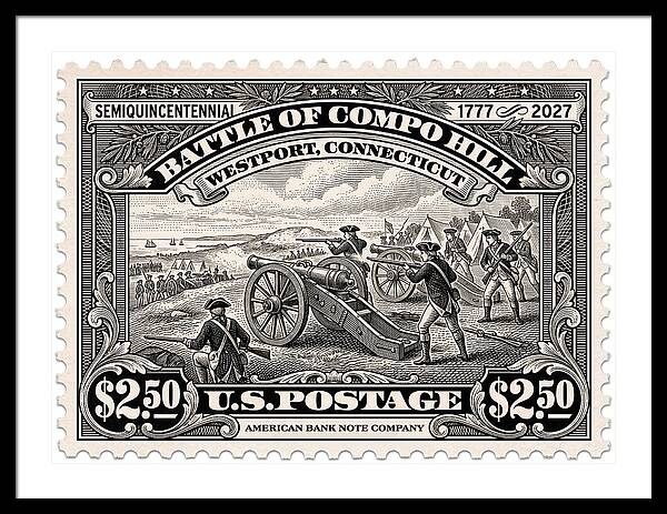 Compo Hill $2.50 - Framed Print