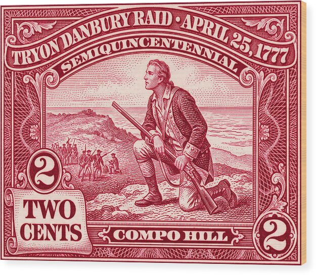 Compo Hill 2c - Wood Print