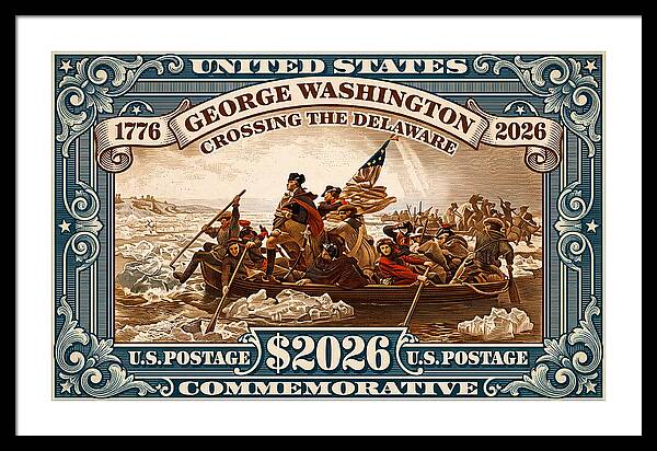Crossing the Delaware $2026 - Framed Print