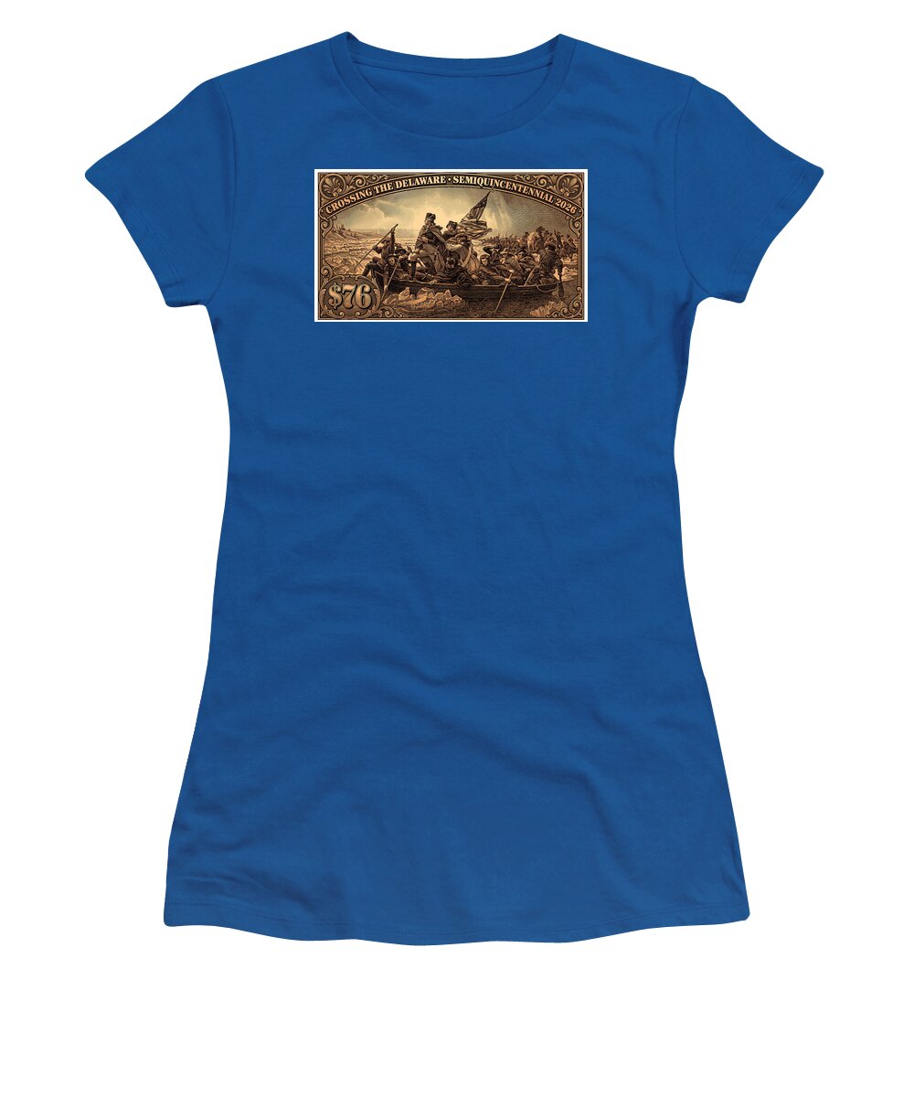 Crossing the Delaware $76 bronze - Women's T-Shirt