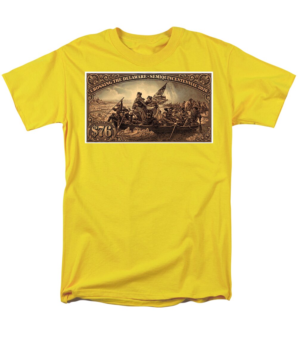 Crossing the Delaware $76 bronze - Men's T-Shirt (Regular Fit)