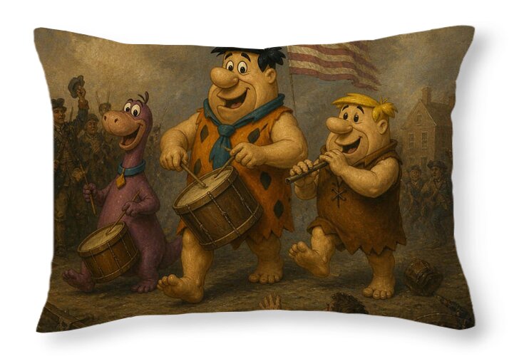 Flintstones 76 - Throw Pillow