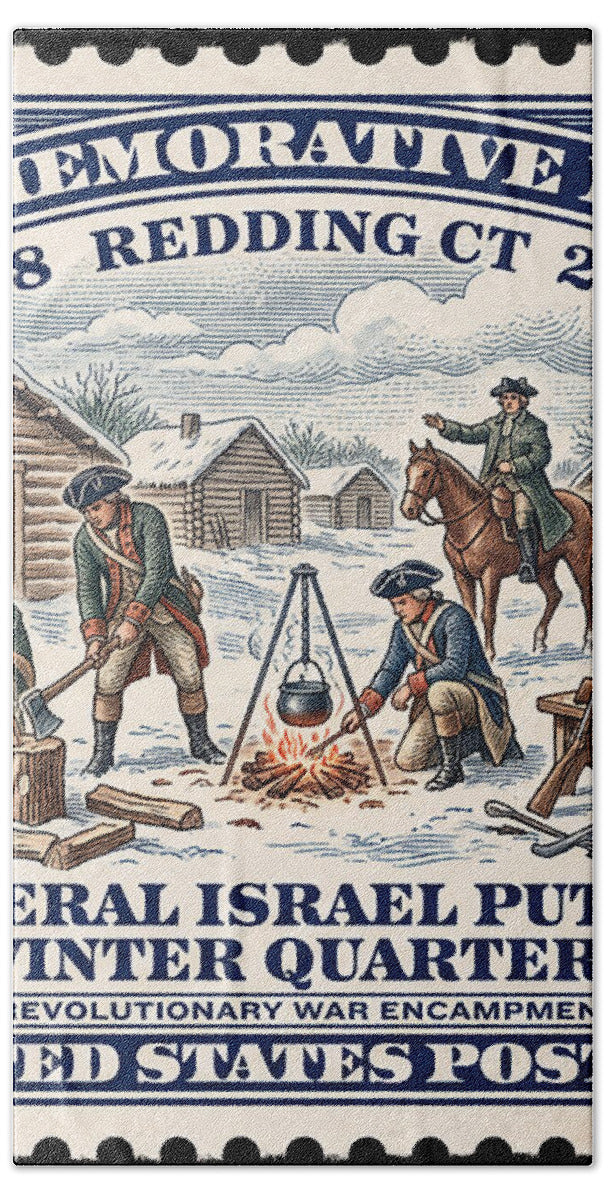Gen. Putnam at Redding $2 - Beach Towel