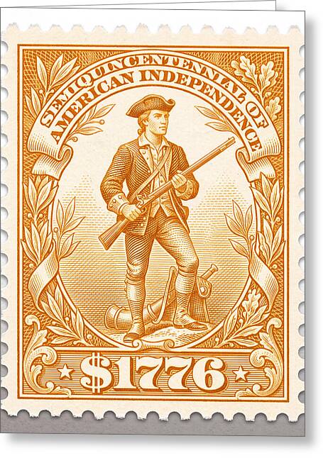 Minuteman $1776 - Greeting Card