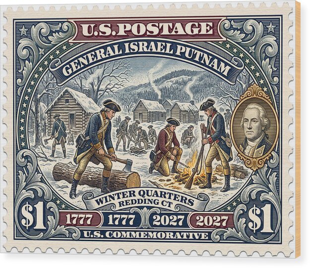 Putnam at Redding $1 - Wood Print