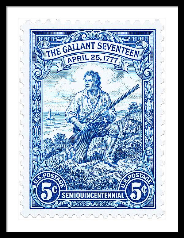 The Gallant Seventeen 5c - Framed Print