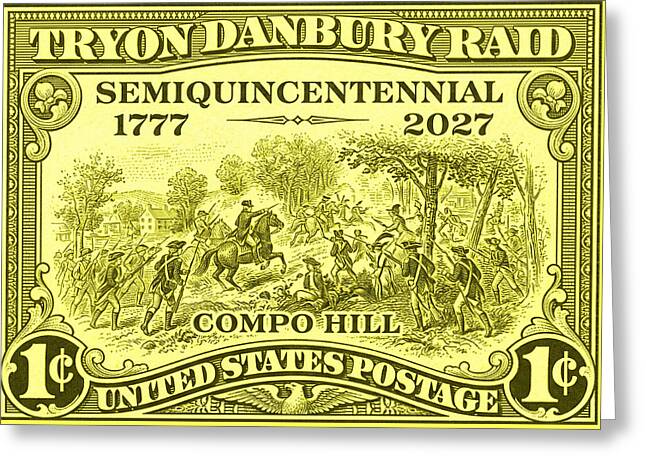 Tryon Danbury Raid 1c - Greeting Card