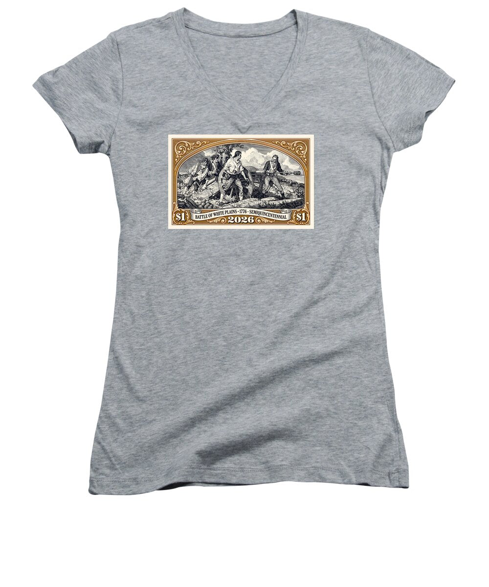 White Plains $1 - Women's V-Neck