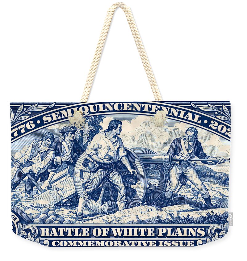 White Plains 2c blue - Weekender Tote Bag