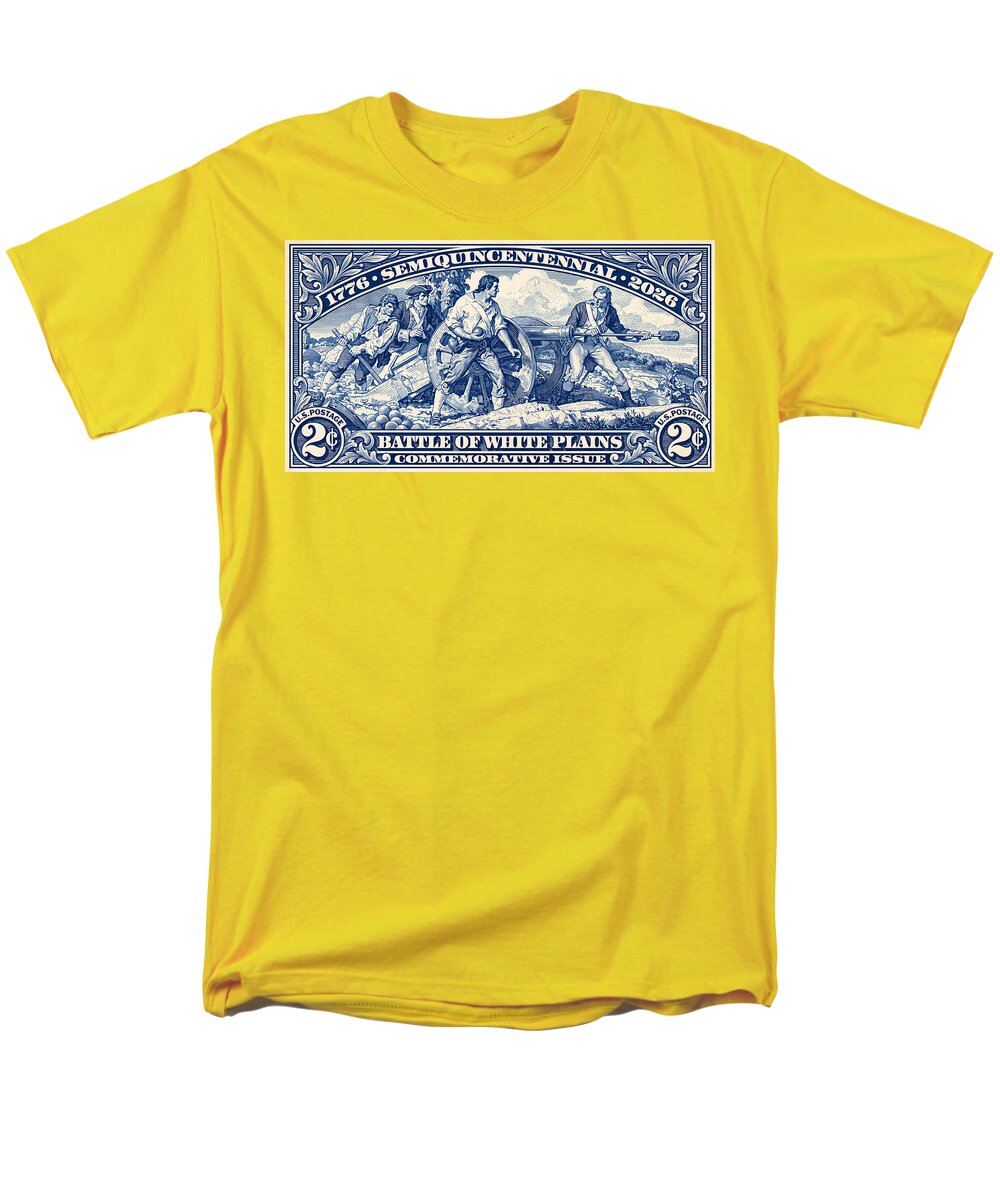 White Plains 2c blue - Men's T-Shirt (Regular Fit)