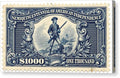 American Independence $1,000 1 - Canvas Print