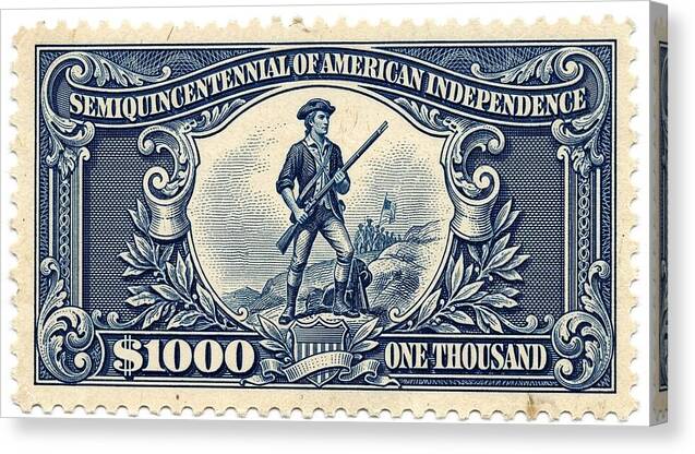 American Independence $1,000 1 - Canvas Print