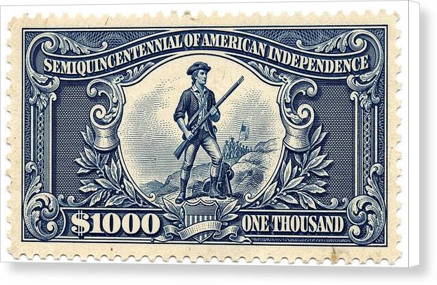 American Independence $1,000 1 - Canvas Print