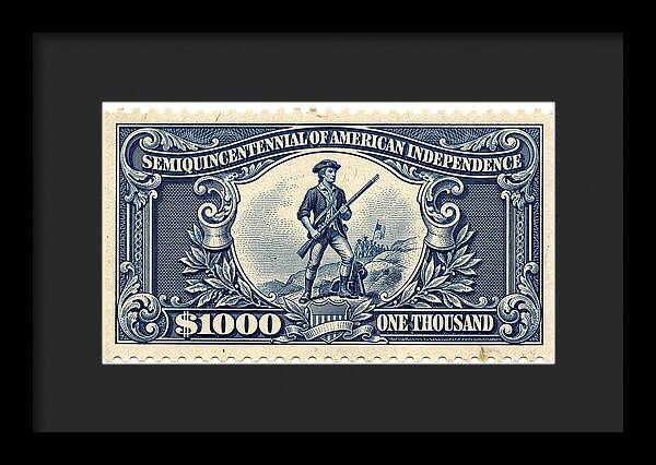 American Independence $1,000 1 - Framed Print