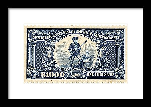 American Independence $1,000 1 - Framed Print
