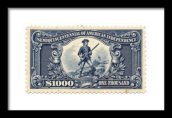 American Independence $1,000 1 - Framed Print