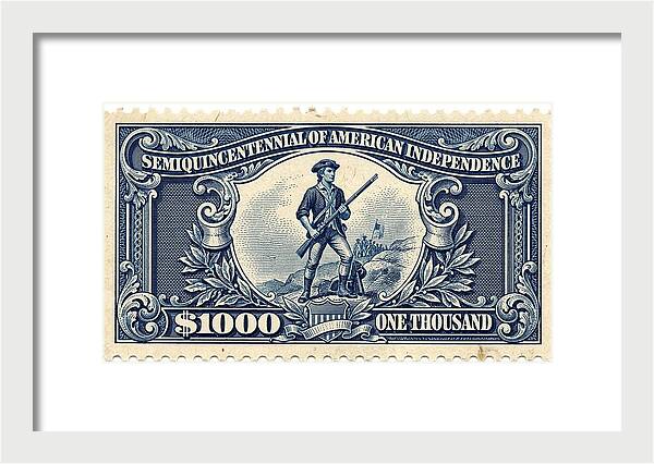 American Independence $1,000 1 - Framed Print