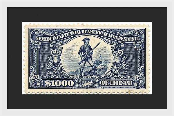 American Independence $1,000 1 - Framed Print